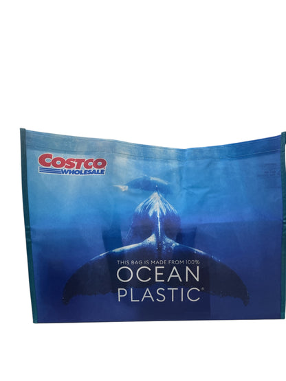 COSTCO コストコ　ショッピングバッグ  エコバッグ　OCEAN PLASTIC　ブルー