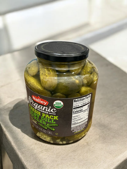 ナリー　ベビーディル オーガニック ピクルス　 キュウリ 酢漬け  瓶詰  BABY DILL PICKLES  1.36kg   / NALLEY