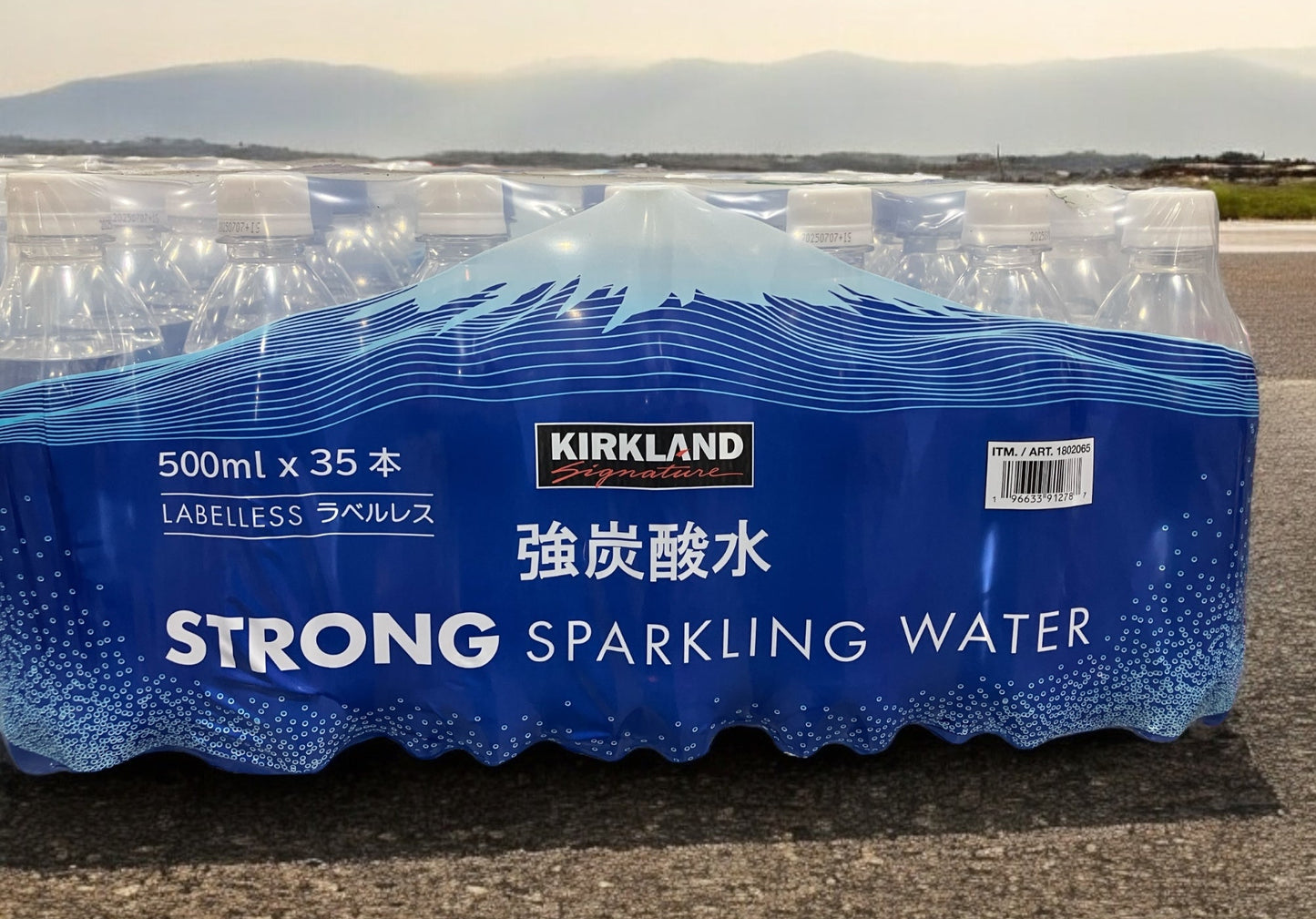 KS 強炭酸水 ラベルレス 500ml 1本 小分け販売   日本産　/ カークランドシグネチャー