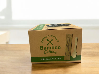 竹スプーン 150本入り 個包装 BAMBOO SPOON