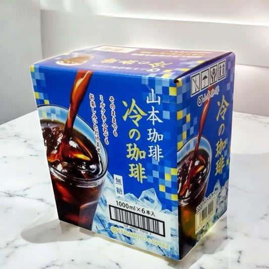 山本珈琲 冷の珈琲  アイスコーヒー  無糖  ひやしのコーヒー  1000ml × 6本セット 1箱