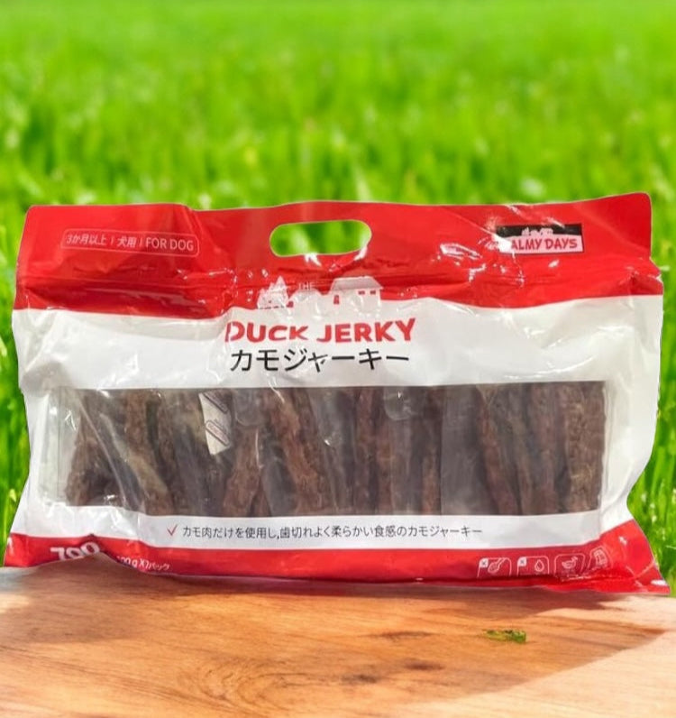 【ペット用品】カモジャーキー  犬用おやつ  100g x 7パック  PALMY DAYS