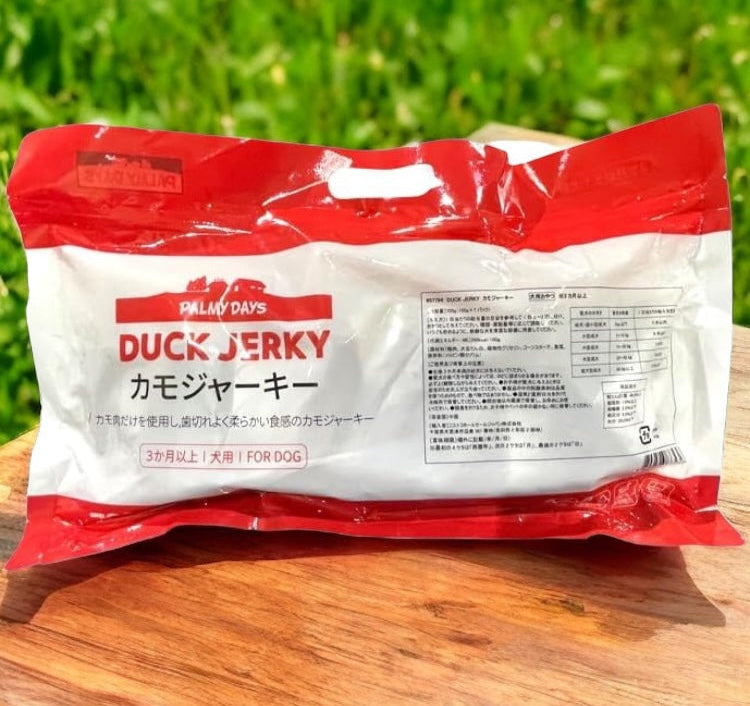 【ペット用品】カモジャーキー  犬用おやつ  100g x 7パック  PALMY DAYS