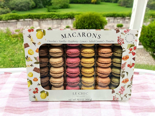 ル・シックのベルギー産マカロンアソート36個入り、多彩な6種フレーバーの冷蔵スイーツセット