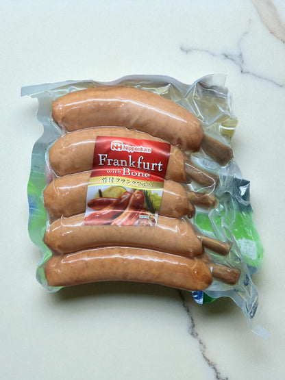 【冷蔵商品】日本ハム 骨付きフランクフルト  90g x 5