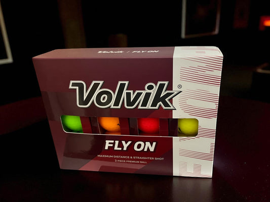 ゴルフボール　ボルビック フライオン  4カラー  12個入り マット仕上げ 2ピース構造  Volvik Fly On