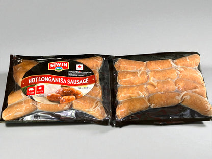 【冷蔵商品】ホットロンガニーサ 750g カナダ産 三元豚使用 SIWIN フィリピン産ソーセージ 辛口