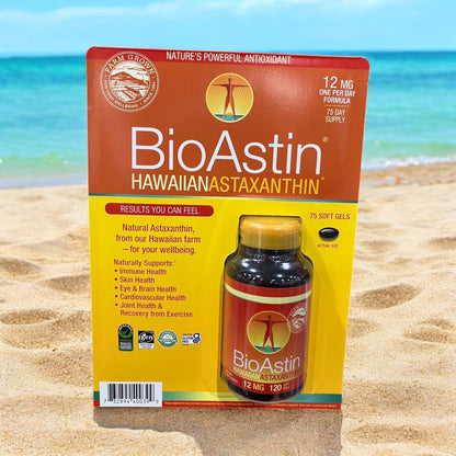 バイオアスティン ハワイアンアスタキサンチン 12mg x 120粒　BioAstin Hawaiian Astaxanthin