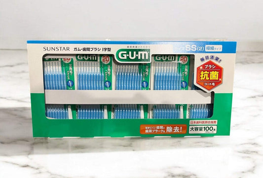 GUM 歯間ブラシ I字型 100本入り SSサイズ