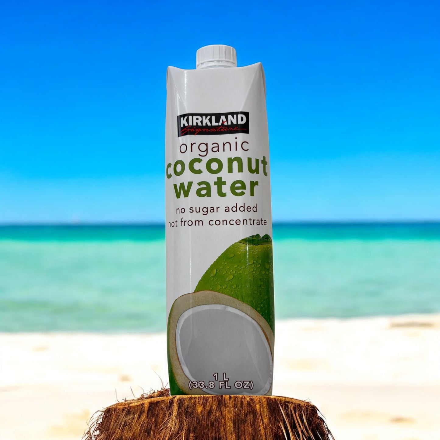 KS オーガニック ココナッツウォーター ノーシュガー 1L