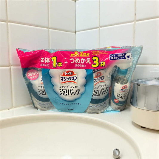 トイレマジックリン 泡パック 本体300ml + 詰め替え660ml x 3