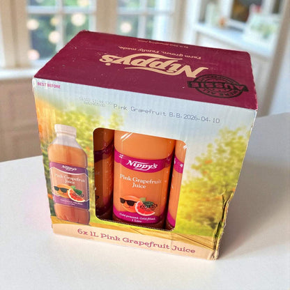 【冷蔵商品】ニッピ―  ピンクグレープフルーツ コールドプレス  ジュース 1L x 6　Nippys　オーストラリア産