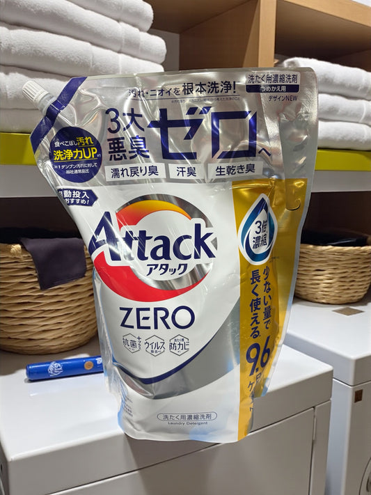 アタックZERO　濃縮洗濯洗剤  詰め替え用  コストコ限定処方  2900g  Attack