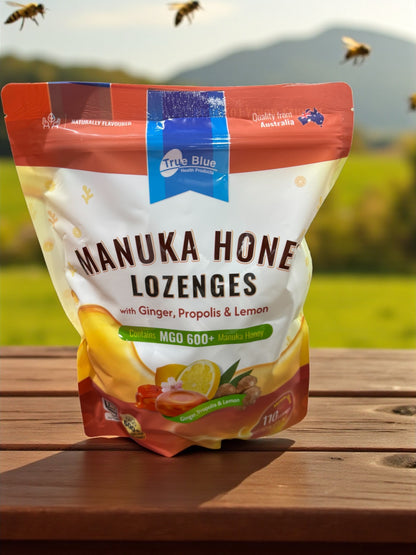 マヌカハニー 飴 プロポリス 600g×1袋 のど飴 生姜 レモン はちみつ True Blue オーストラリア産