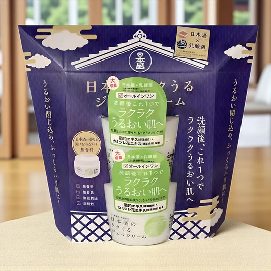 日本盛 日本酒のラクうるジェルクリーム 180g × 2個セット