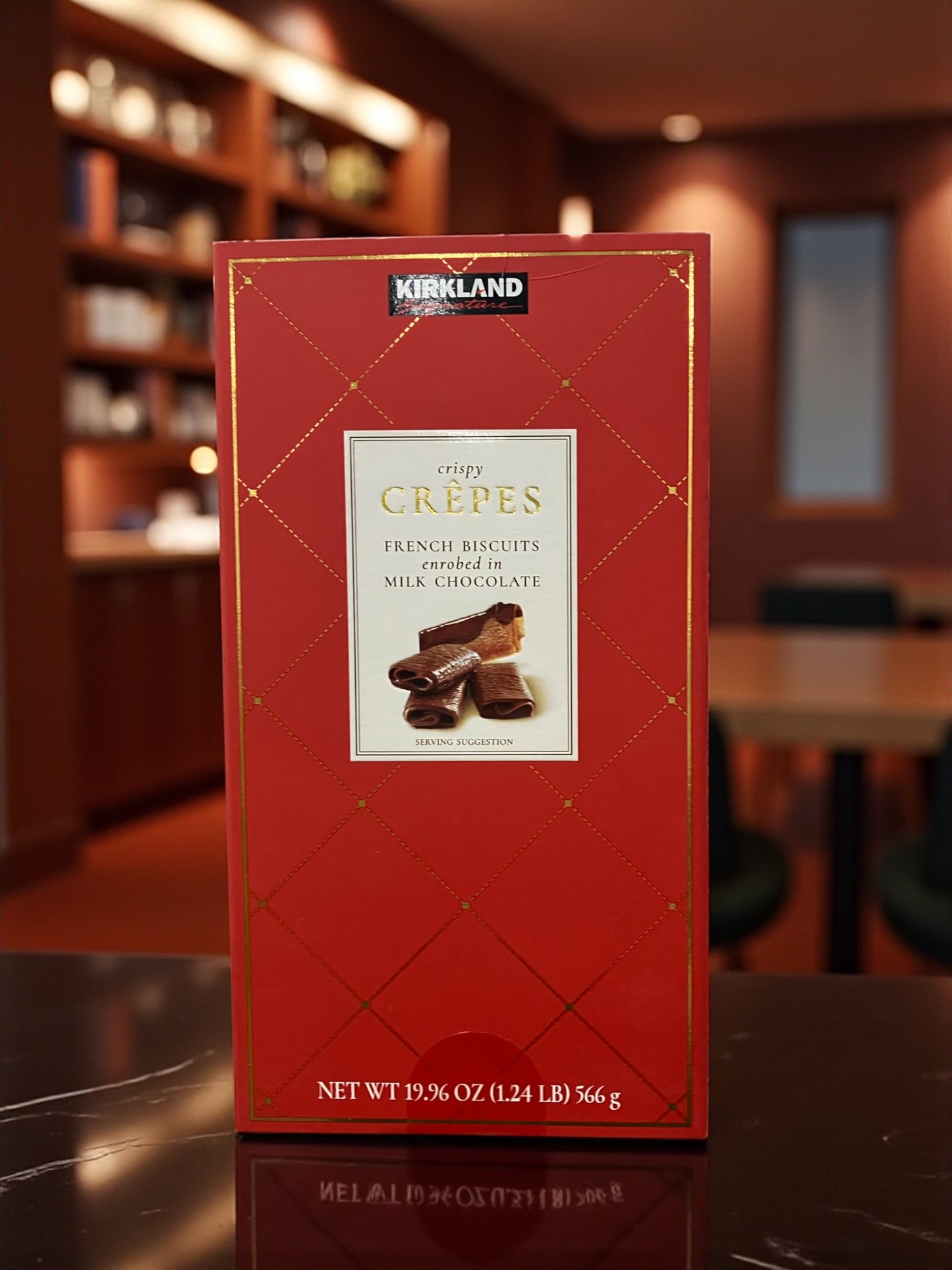 KS  カークランドシグネチャー  クレープ ベルジャン  チョコレート  ビスケット 566g　フランス産