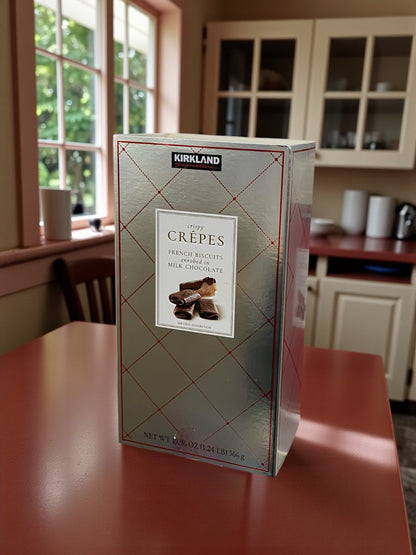 KS  カークランドシグネチャー  クレープ ベルジャン  チョコレート  ビスケット 566g　フランス産