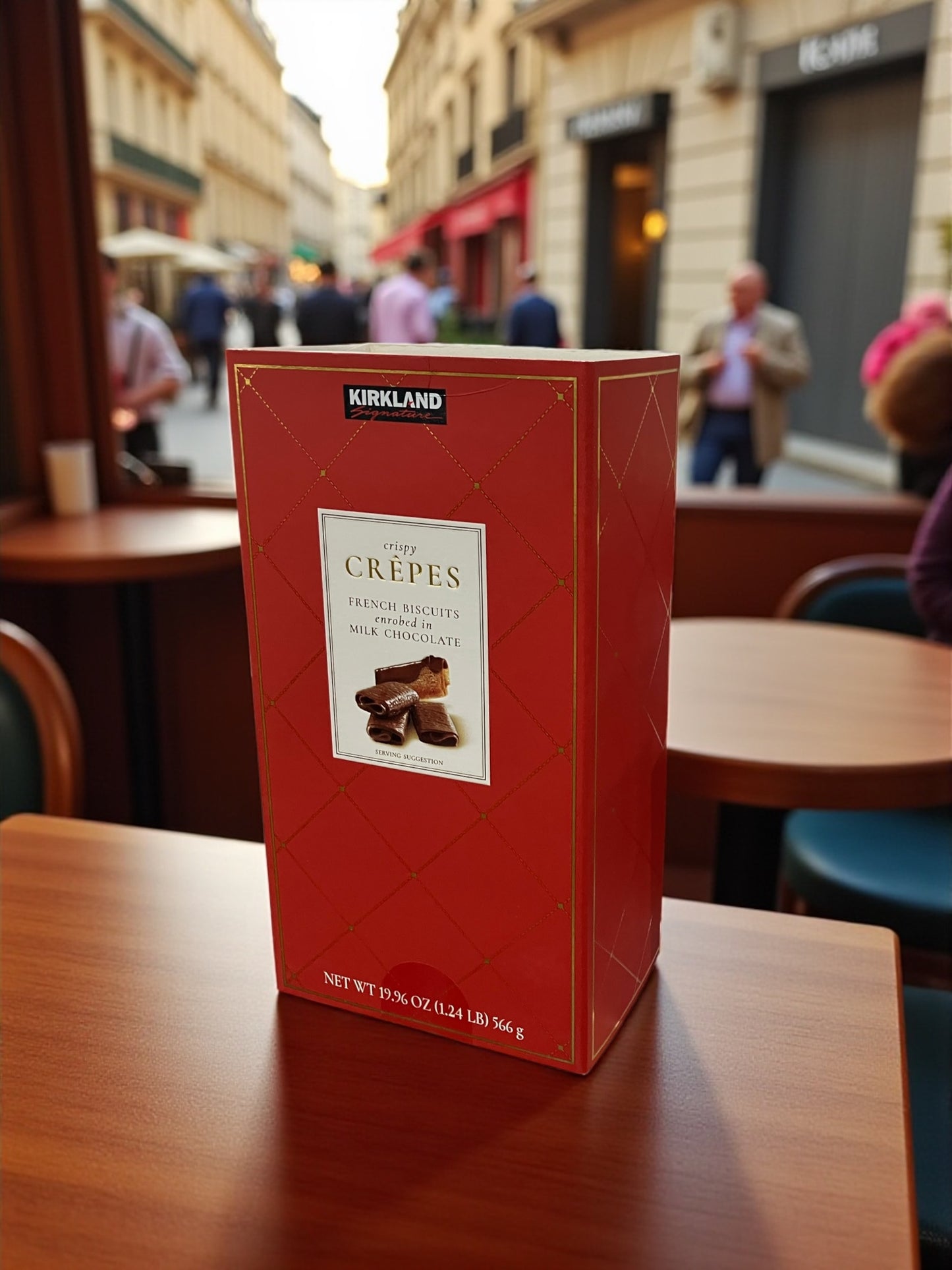 KS  カークランドシグネチャー  クレープ ベルジャン  チョコレート  ビスケット 566g　フランス産