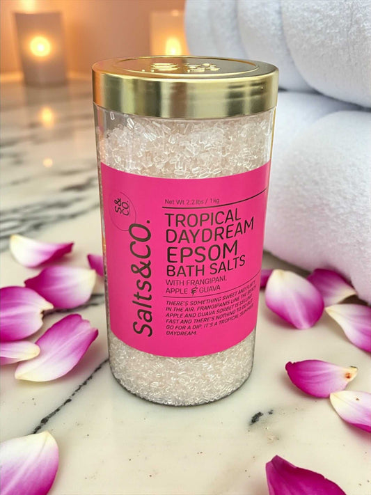 Salts&CO. エプソム バスソルト  ブルメリア、アップル＆グァバの香り  1kg　/EPSOM FLORALIS SCENTED  GIFT PACK  Salts ＆ Co.