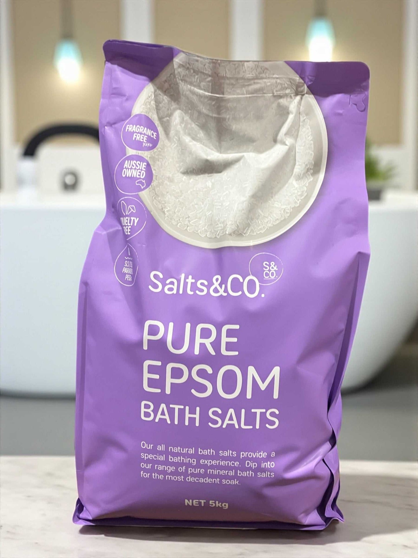 Salts & Co. ピュア エプソム バスソルト 5.0kg  ソルト & コー　オーストラリア産