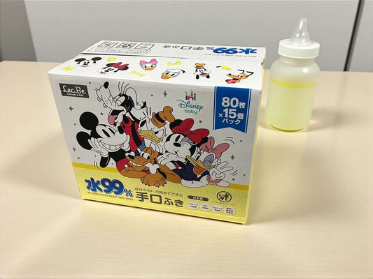 水99% 手口ふき  ミッキー＆フレンズ 80枚入ｘ15個  1200枚