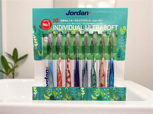 ジョーダン  インディビジュアル ウルトラソフト 歯ブラシ 8本入り  Jordan