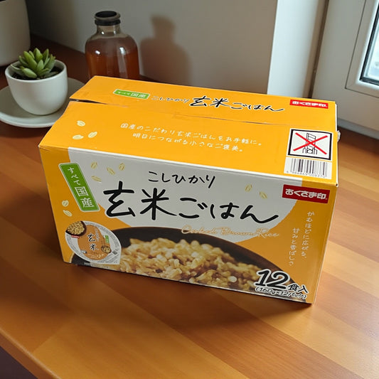 こしひかり 玄米ごはん 160g x 12個入り セット  レンジで簡単 国産  玄米 ごはん