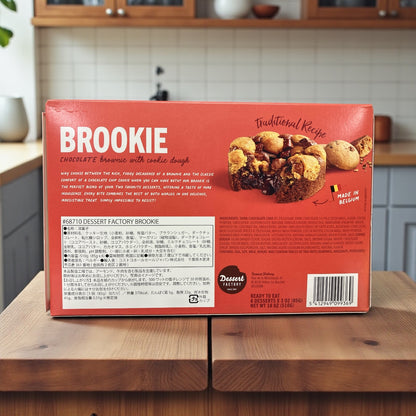【冷蔵商品】デザートファクトリー ブルッキー  ブラウニーｘクッキー  85g x6　Delici