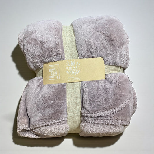 大判ひざ掛け 152cm x 177cm　Amari Luxury  カラー  サーモンピンク