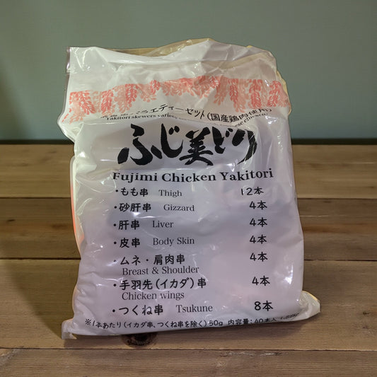 【冷凍商品】ふじ美どり 焼鳥串7種  もも  つくね  皮 肝 砂肝  計40本  1880ｇ