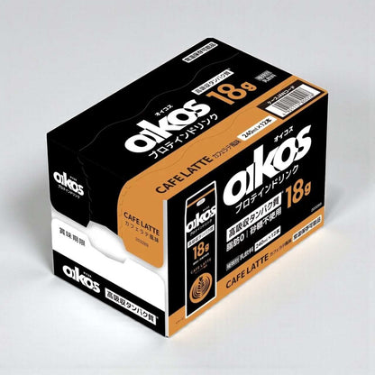 ダノン  オイコス  プロテイン ドリンク  カフェラテ 風味  240ml × 12本 セット　パック飲料　OIKOS 高吸収たんぱく質