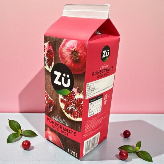 【冷蔵商品】Zu ザクロジュース 100% ストレート 1.75L 紙パック  スペイン産