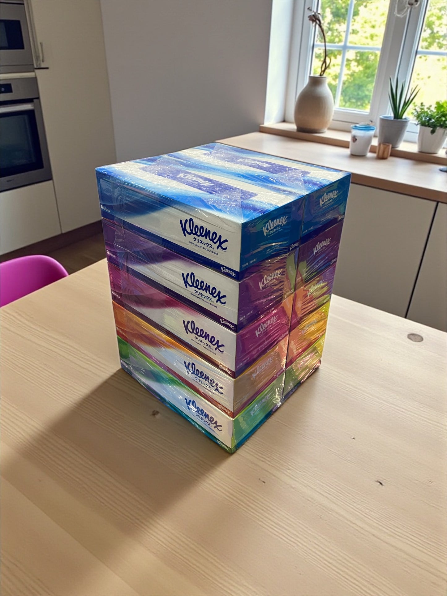 クリネックス ティッシュ 180枚 x 10箱  ボックスティッシュ セット販売 Kleenex 【お得】