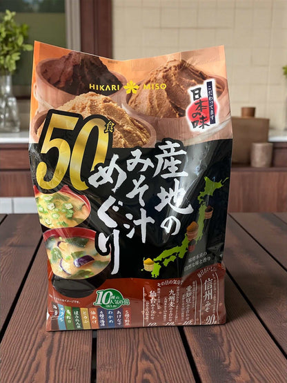 ひかり味噌　産地のみそ汁めぐり  50袋 即席 味噌汁