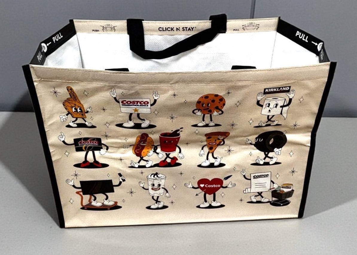 コストコ キャラクター ショッピングバッグ  大 サイズ  縦37cm x 横52cm x 奥行き29cm