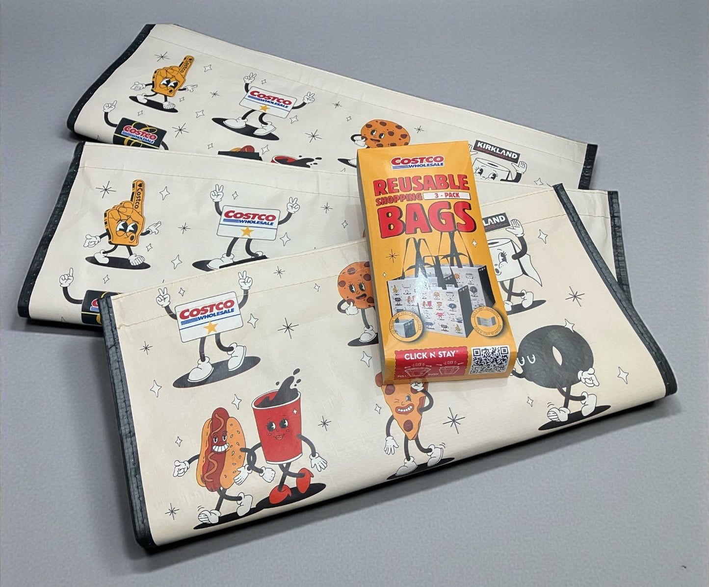 コストコ キャラクター ショッピングバッグ  大 サイズ  縦37cm x 横52cm x 奥行き29cm