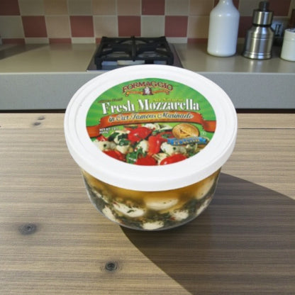 【冷蔵商品】FORMAGGIO モッツァレラチーズ ガーリックバジル マリネ 680g フォルマッジオ モッツアレラ