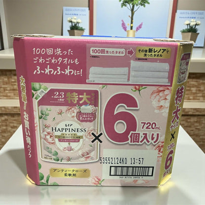 レノアハピネス 柔軟剤 アンティークローズ 720ml X 6個　大容量セット レノア
