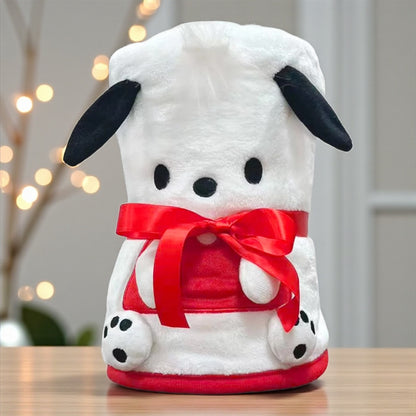 キャラクター ハーフブランケット 100x140cm  デザイン ポチャコ （クロミ ニック ロッツォ ポチャコ）