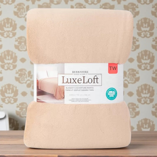 LuxeLoft リュクスロフト ブランケット シングルサイズ 150 cmｘ200 cm  カラー　アーモンドシード