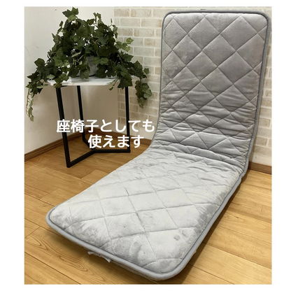 昭和西川 極厚ウレタン入り 長座布団 50㎝ × 150㎝ カラー ライトグレー