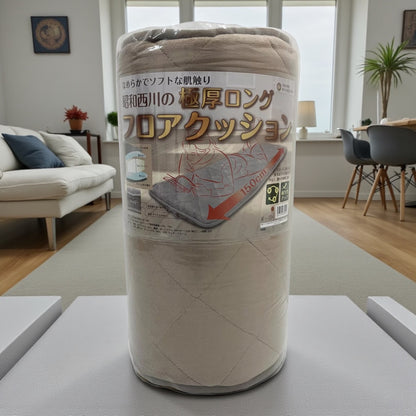 昭和西川 極厚ウレタン入り 長座布団 50㎝ × 150㎝ カラー ブラウン