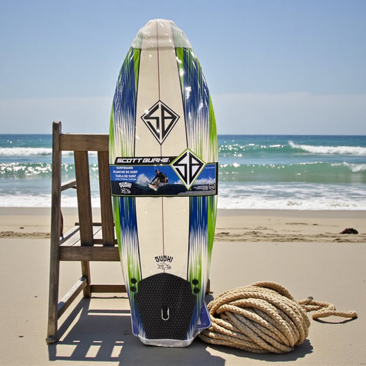スコットバーク　5.8フィート ショートソフト サーフボード 172.7cm  リーシュ フィン付き  ショートボード