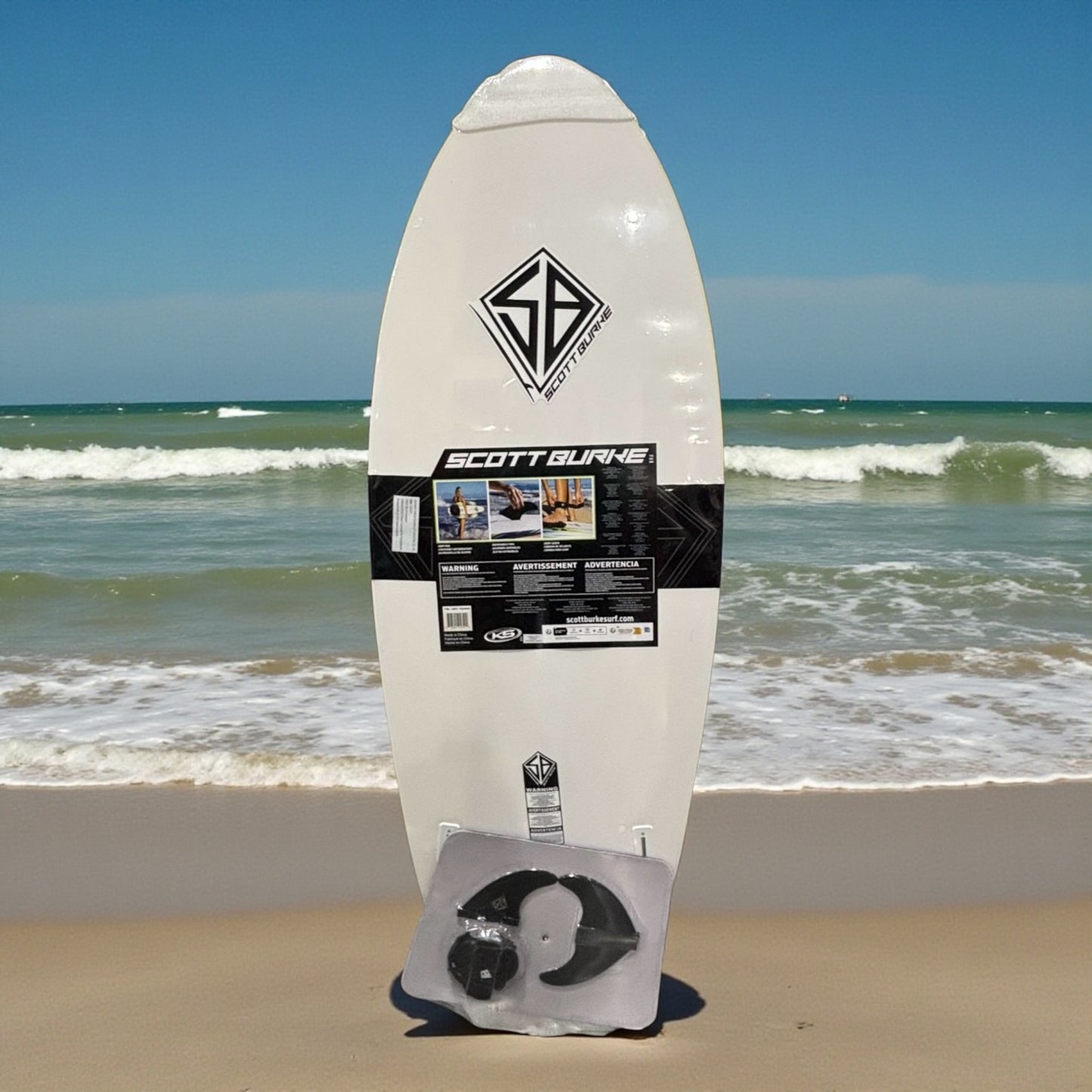 スコットバーク　5.8フィート ショートソフト サーフボード 172.7cm  リーシュ フィン付き  ショートボード
