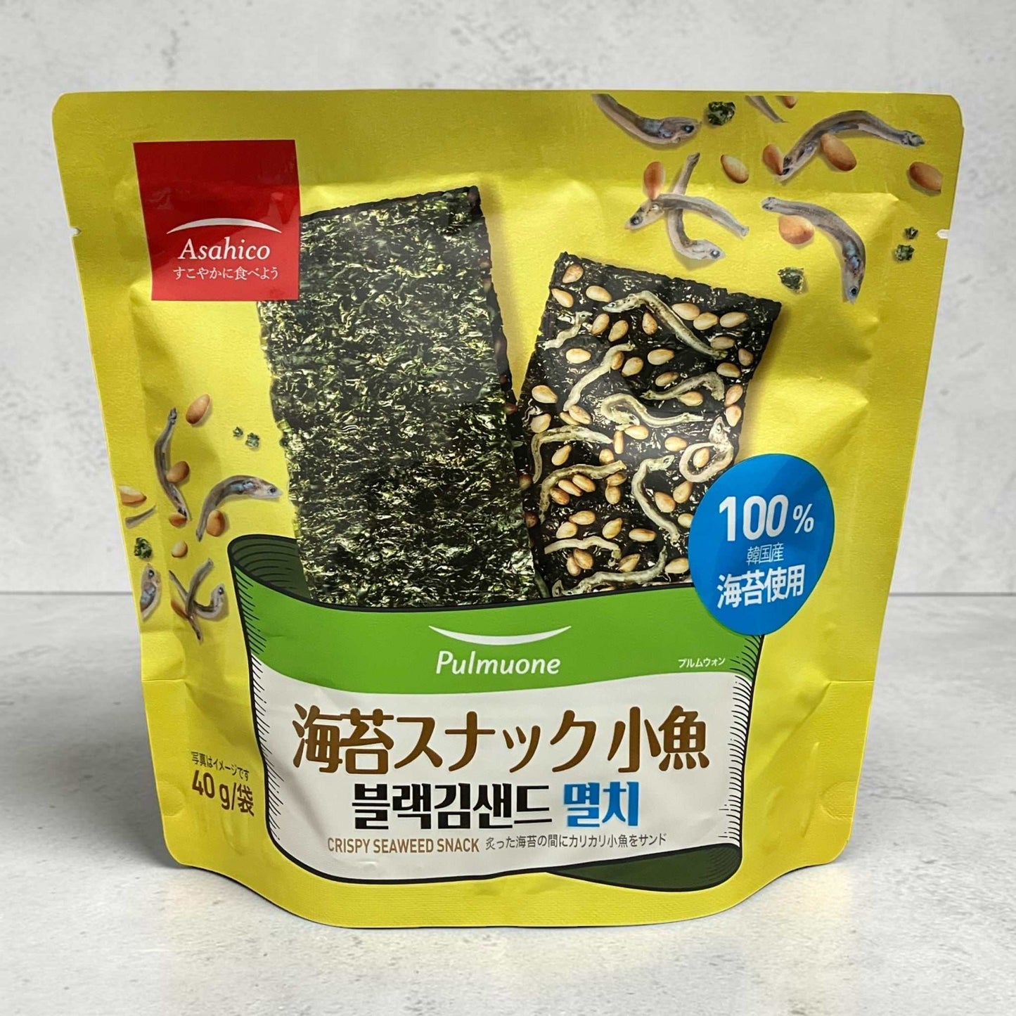 アサヒコ 韓国海苔スナック小魚  40g  小分け販売