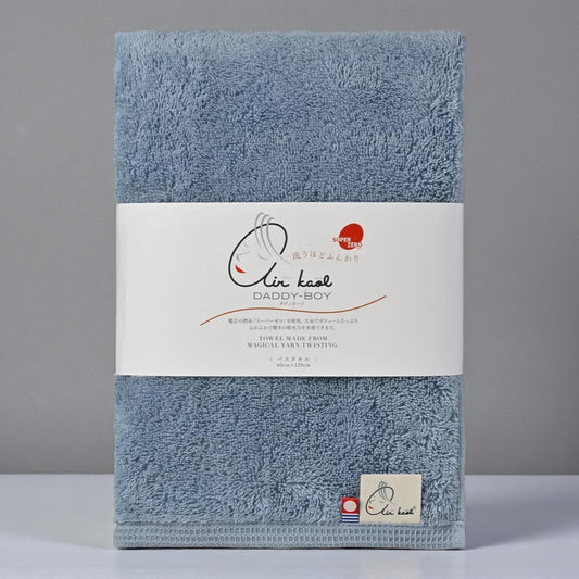 今治 エアーかおる バスタオル ダディボーイ スーパーゼロ 60ｘ120 cm  air kaol  カラー  ライトブルー