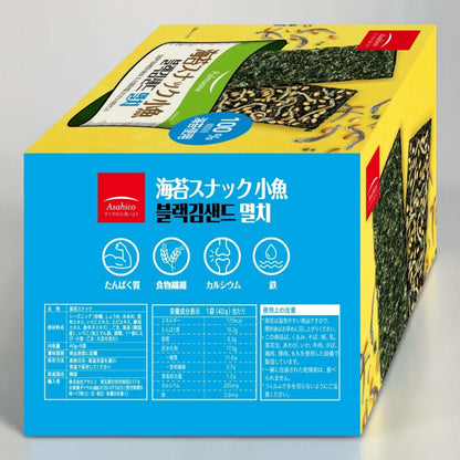 アサヒコ 韓国海苔スナック小魚  40g × 5袋入り