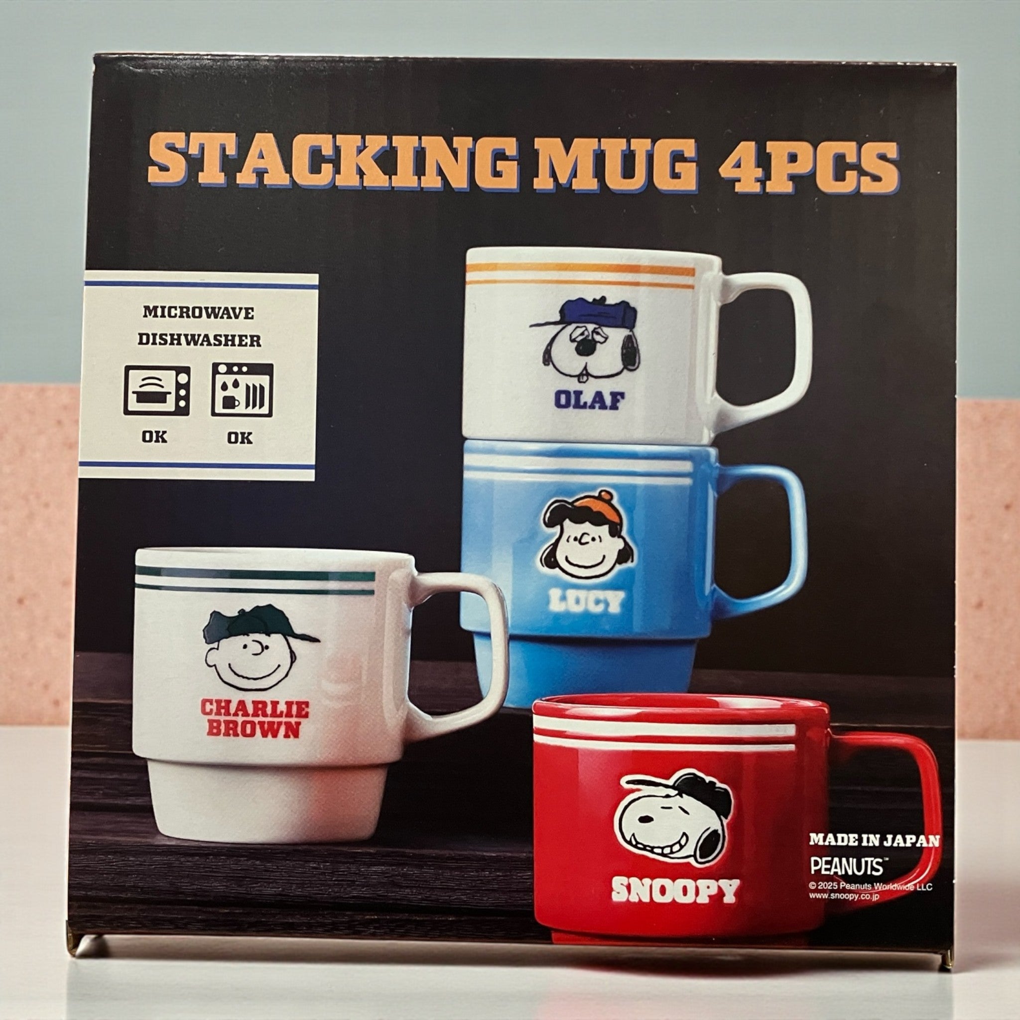 スヌーピー スタッキング マグ 4個セット SNOOPY マグカップ レンジ 食