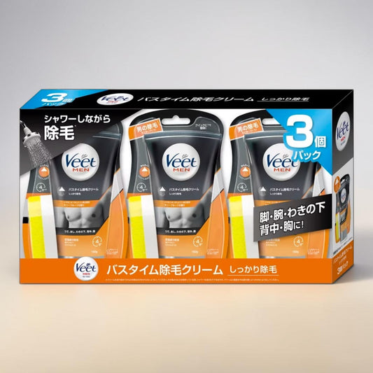 ヴィートメン バスタイム専用 除毛クリーム 150g x 3個セット