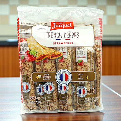 JACQUET ストロベリー クレープ 32g x 18個  ジャケ  フランス産